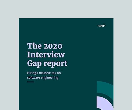 The 2020 Interview Gap Report image