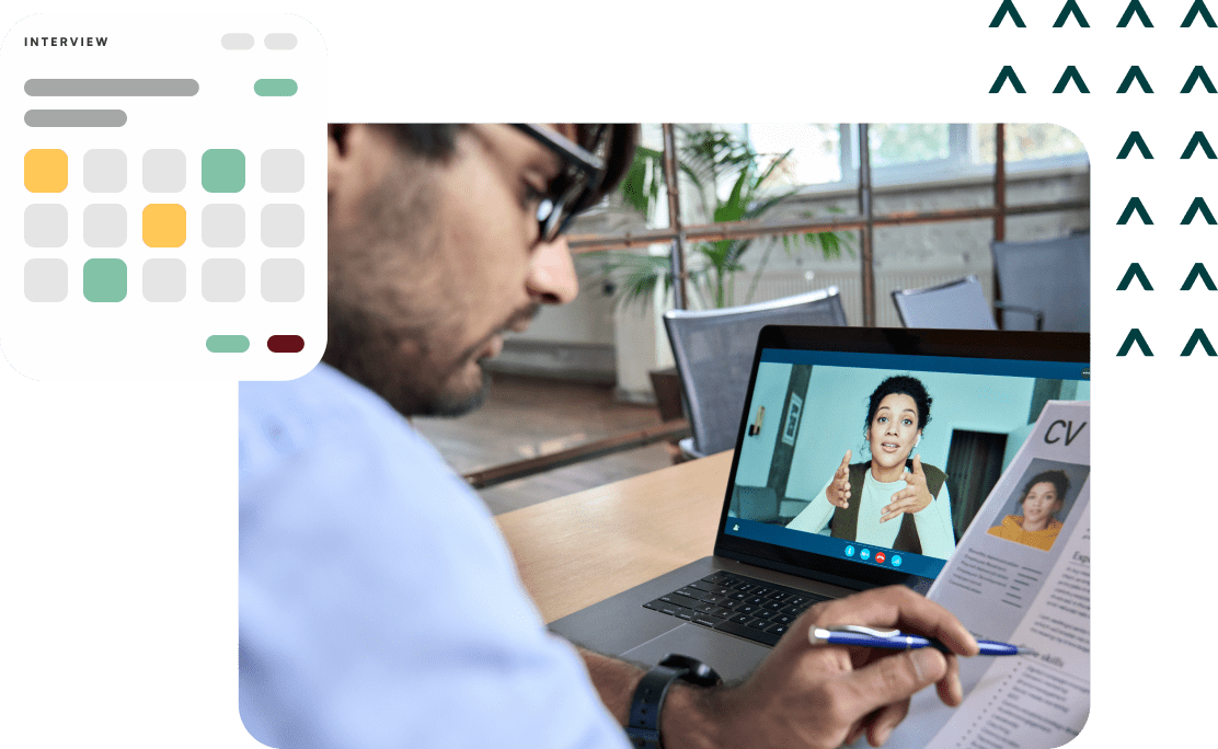 Hire faster with 24/7 interviews image